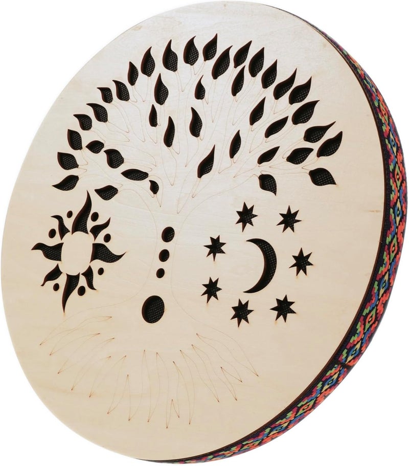 summvox 12INCH Ocean Drum,Water Stream Drum,Rain Disk "Water-Fall",Sound Healing,Onomatopoeic Music,For Performance Accompaniment（Tree of Life） - Image 1